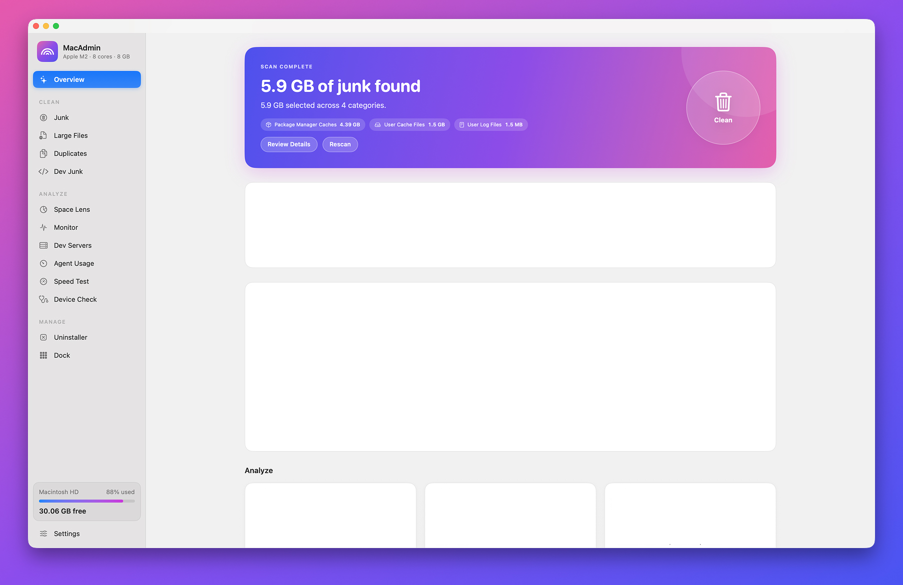MacAdmin Smart Scan